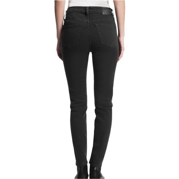 NWT Frye Addie Mid Rise Black Skinny Jeans 26 - Picture 2 of 9